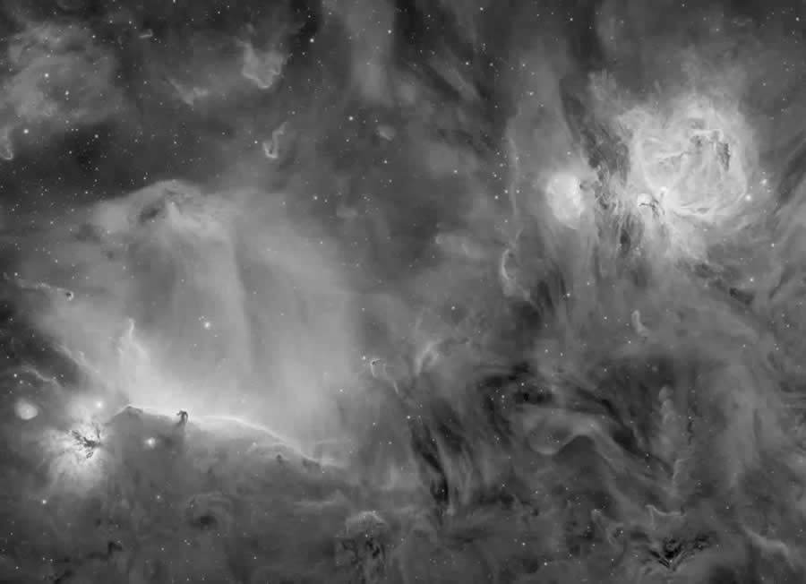 Orion the Horsehead and the Flame in H-alpha - ZWO Astronomy Photographer of the Year Awards 2025 Winners