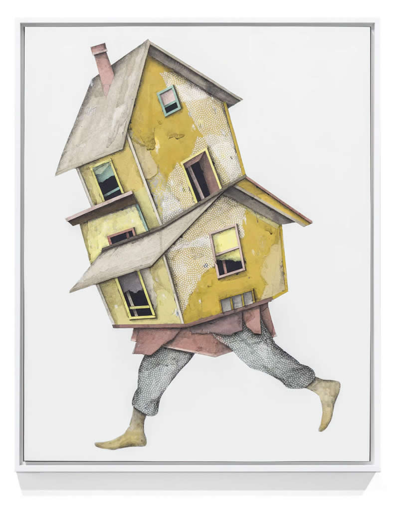 A Surreal Journey of Houses in Motion by American Artist Seth Clark