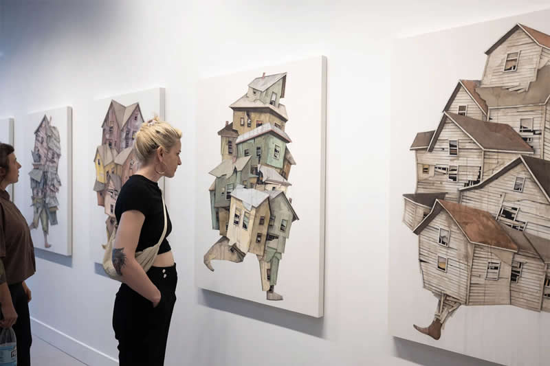 A Surreal Journey of Houses in Motion by American Artist Seth Clark