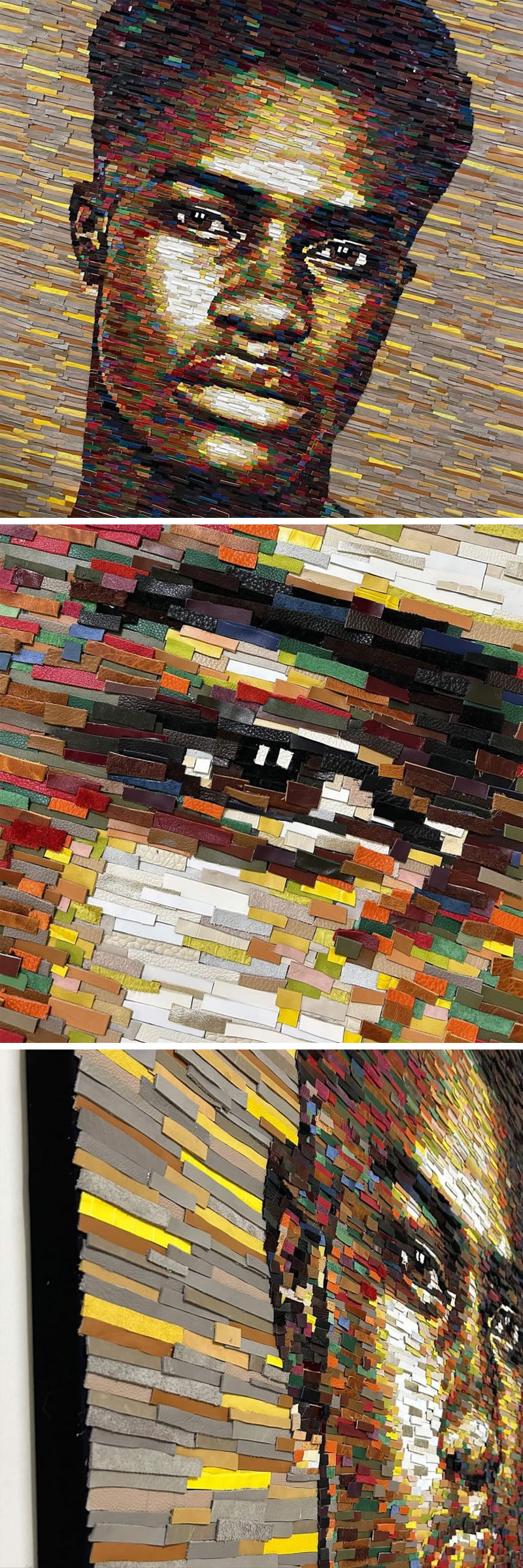 Incredible Collage Portraits Using Waste Materials By Deniz Sagdic