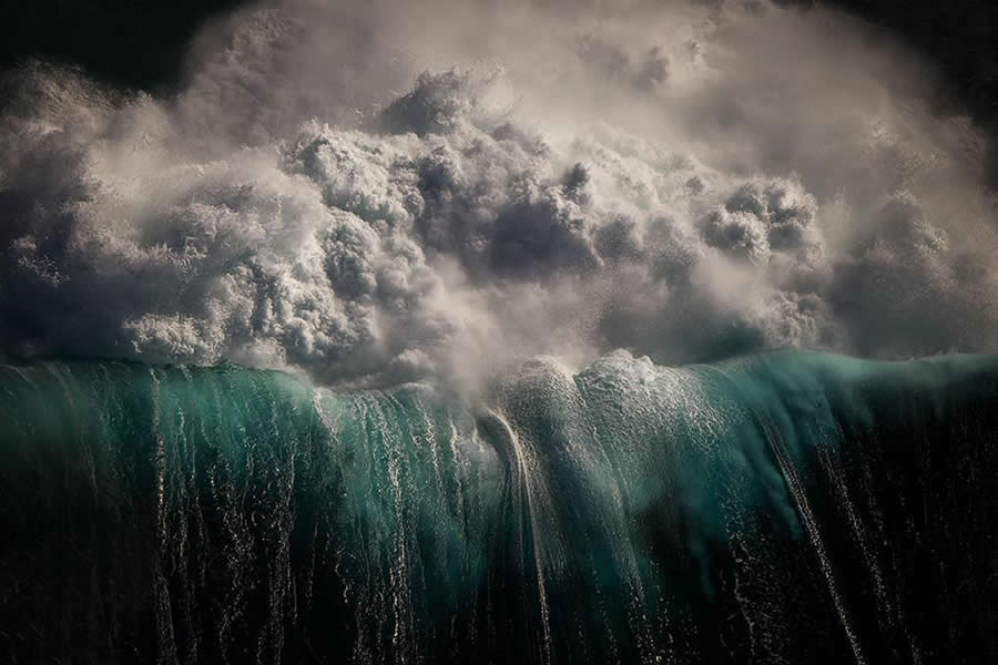 Majestic Power of Ocean Waves by Ray Collins