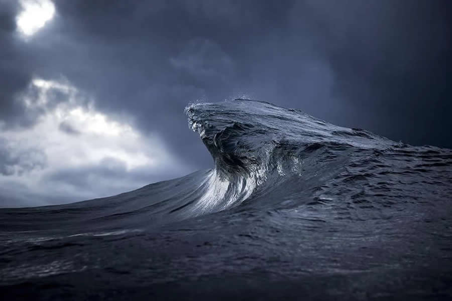 Majestic Power of Ocean Waves by Ray Collins