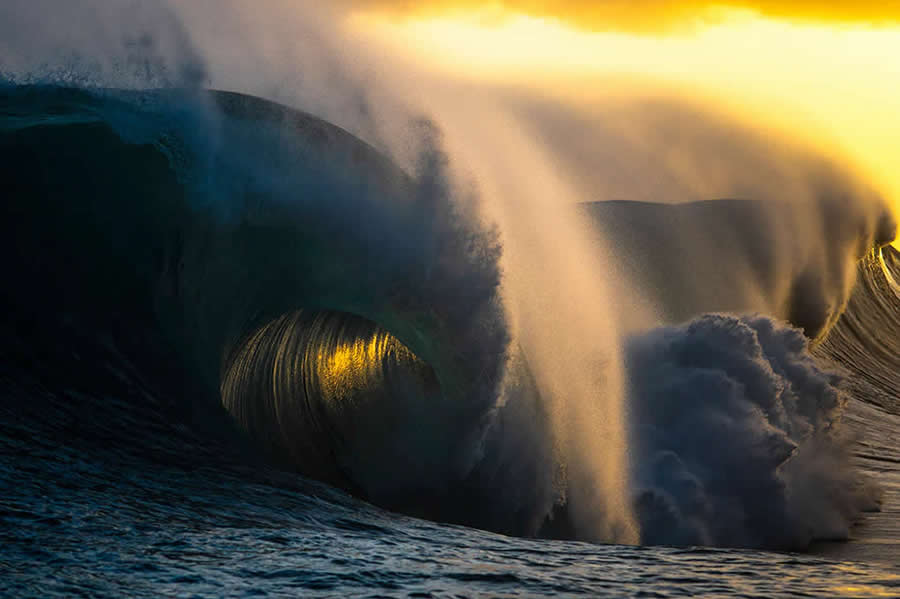 Majestic Power of Ocean Waves by Ray Collins