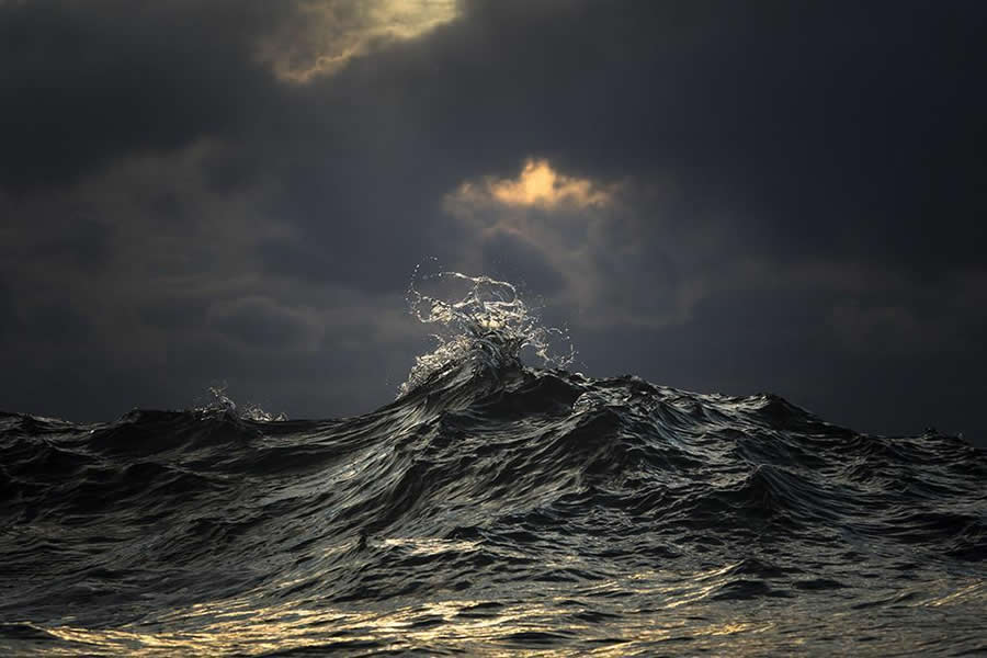 Majestic Power of Ocean Waves by Ray Collins