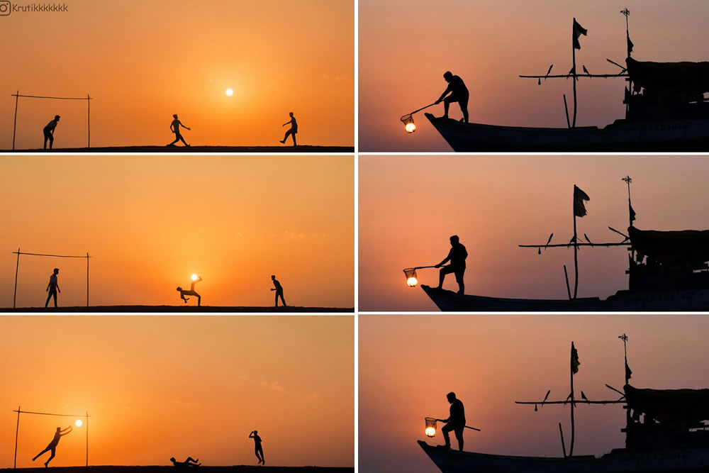 People’s Silhouettes And Stories During Sunset