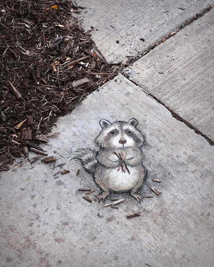 Magical Sidewalk Artworks by David Zinn That Bring Streets to Life